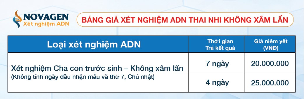 xet nghiem adn thai nhi khong xam lan